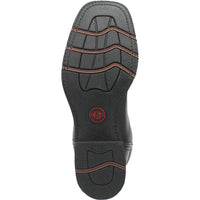 Laredo Kane Black Leather Broad Square Toe Boots for Men