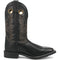Laredo Kane Black Leather Broad Square Toe Boots for Men