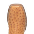 Dan Post Men’s Kershaw Saddle and Brown Genuine Ostrich 11 Cowboy Certified Leather Boot