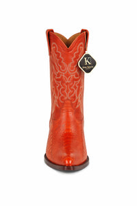 King Exotic Ostrich Leg Traditional Cowboy Boot J-Toe