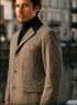 Herringbone Wool & Cashmere Chesterfield Overcoat – 1920s Full Length