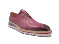 Carrucci Laceless Loafer with Contrast color lightweight sole