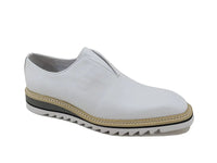 Carrucci Laceless Loafer with Contrast color lightweight sole