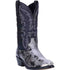 Laredo Monty Black & White Snake Print Men's Western Boots