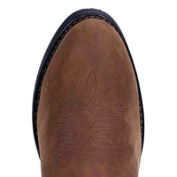 Laredo Paris Tan Distressed R-Toe Men's Leather Boots