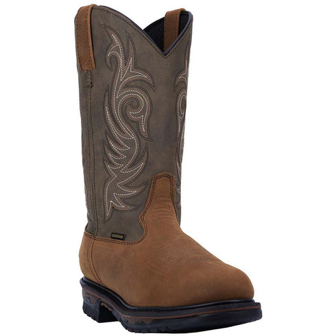 Laredo Sullivan Tan Waterproof Distressed Men's Leather Western Boots