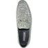 Bravo Mens Modern Glitter Sequin Prom Tuxedo Loafer in Silver Grey - Men's Dress Shoes