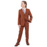 Exclusive Stacy Adams 5pc Boys Suit Slim-Fit, Light Brown