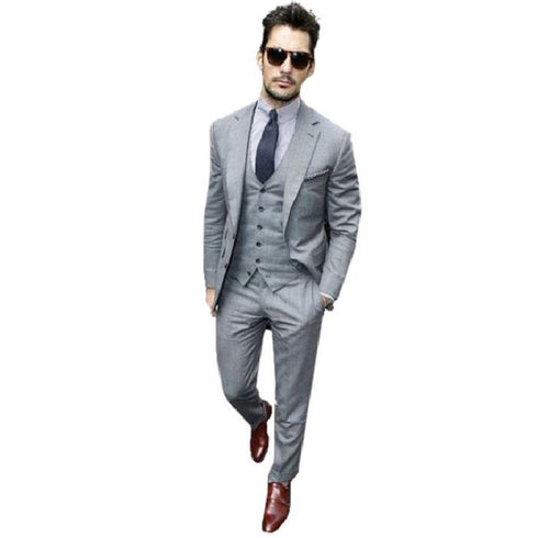 Light Gray Grey One Chest Pocket Alberto Nardoni Suit