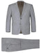 Light Grey Suit - Silver Gray Suit For Wedding - Mens Basic two Button Classic Fit Optional Vest Light Grey Suit