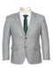 Light Grey Suit - Silver Gray Suit For Wedding - Mens Designer Two Button Slim Fit Notch Lapel Herringbone Suit