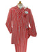 Light Red and White Pinstripe - Gangster 1920s Pinstripe Suit - Mens Fashion Suit