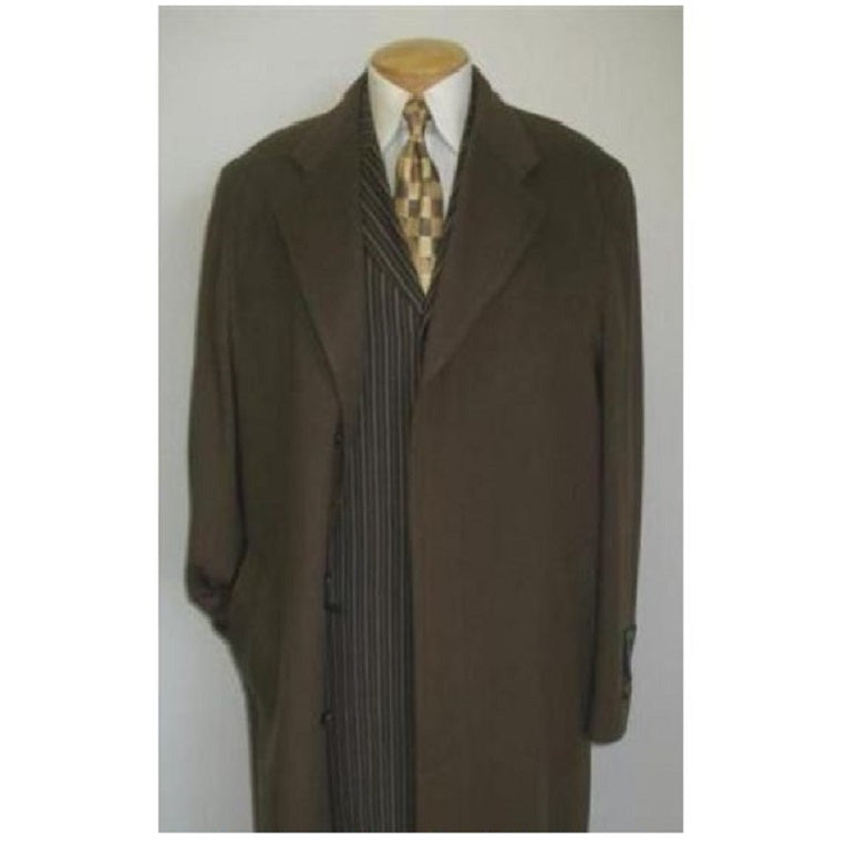 Men's Dress Coat Soft Finest Grade Royal Blue Overcoat ~ Long Men's Dress Topcoat -  Winter coat main image 0