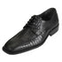 Los Altos Black Crocodile Bike Toe Shoes