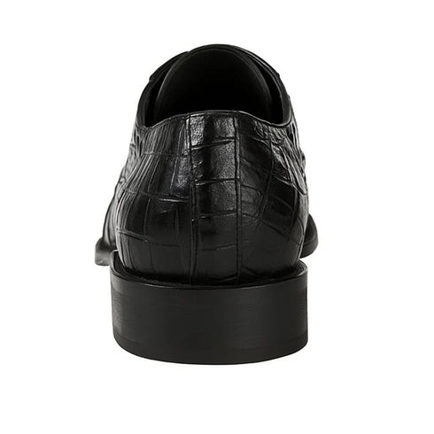 Los Altos Black Crocodile Bike Toe Shoes
