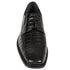 Los Altos Black Crocodile Bike Toe Shoes