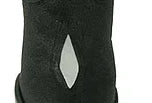 Los Altos Men’s Genuine Single Stone Sting Ray Black Roper Toe Boots