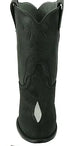 Los Altos Men’s Genuine Single Stone Sting Ray Black Roper Toe Boots