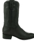 Los Altos Men’s Genuine Single Stone Sting Ray Black Roper Toe Boots