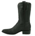 Los Altos Men’s Genuine Single Stone Sting Ray Black Roper Toe Boots