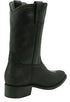 Los Altos Men’s Genuine Single Stone Sting Ray Black Roper Toe Boots