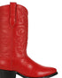 Los Altos Men's Red Eel Skin J Toe Boots