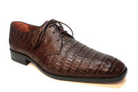 Los Altos All-Over Crocodile Lace Up Dress Shoes