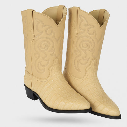 Botas de Cocodrilo - Caiman Cola Horma Puntal- A