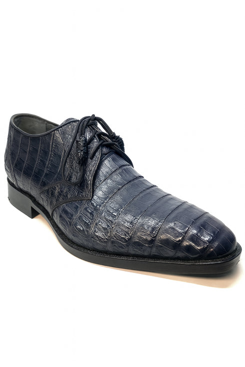 Los Altos All-Over Crocodile Lace Up Dress Shoes