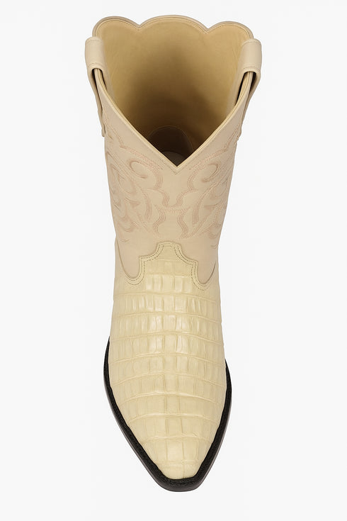 Botas de Cocodrilo - Caiman Cola Horma Puntal- A