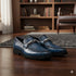 Men's Mauri Casual Alligator Loafers Blue Metal Bit Debonair