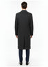 Mens Full Length Wool and Cashmere Overcoat - Winter Topcoats - Black Coat