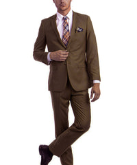 Ultra Slim Brown Men's Suit