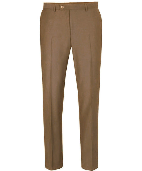 Classic Solid Textured Toast Brown Suit with Vest