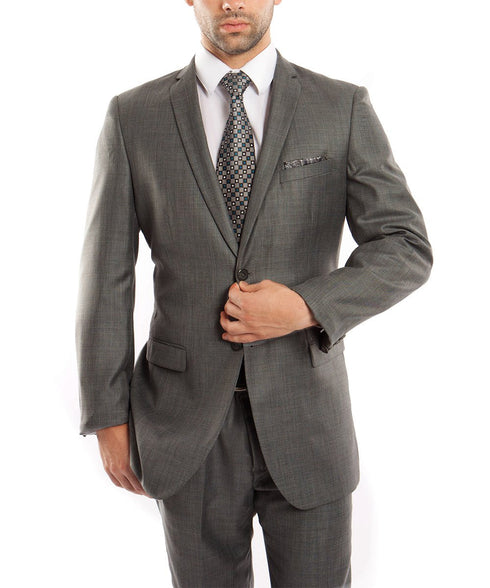 Sharkskin Green Slate Ultra Slim Men's Suit
