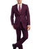 Classic Solid Burgundy Modern Fit Men's Suit