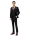 Men's Slim Fit Solid Black 3 Piece Suit