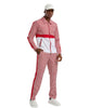 Houndstooth Dress Casual Track Suit Red