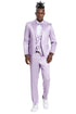 Mens Easter Suit - Jacket and Pants in Summer Color Lavender Modern Fit Light Weight