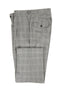 Tiglio Luxe Black and White Houndstooth with Windowpane Semi-Wide Leg Wool Marbella Dress Pants TL4225