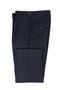 Tiglio Luxe Navy and Brown Check Semi-Wide Leg Wool Marbella Dress Pants TL5543