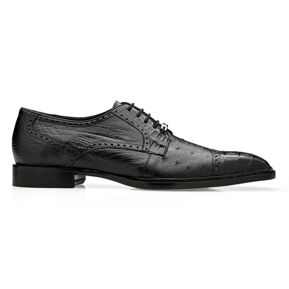 Belvedere Martino Black Genuine Alligator Luxury Shoe  display picture 2