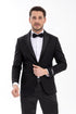 Mens Glitter Sequin Flashy in Color "Black" Tuxedo Dinner Jacket Blazer Sportcoat