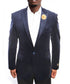 1 Button Velvet Pin Stripe Jacket Empire Suits - Paul Malone.com