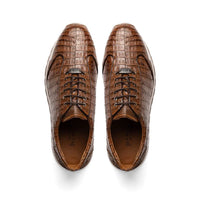 Marco Di Milano Alonzo Men's Shoes Genuine Caiman Crocodile Casual Sneakers
