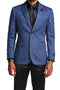 (S) Slim Fit Blue Blazer