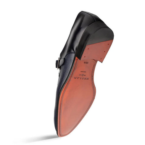 Pego Monk Strap Blue By Mezlan Made In Spain Brand