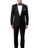Black Slim Men's Tuxedo Suit Bryan Michaels Suits - Paul Malone.com