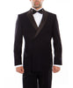 Black Double Breasted Tuxedo with Shawl Lapel