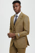 Tan Suits For Wedding - Tan Groomsmen Suits - Tan Sharkskin Tuxedo